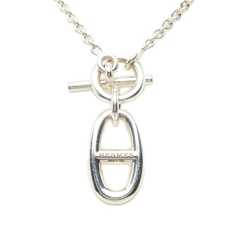 エルメス シェーヌダンクル アミュレット ネックレス SV925 シルバー レディース HERMES 中古