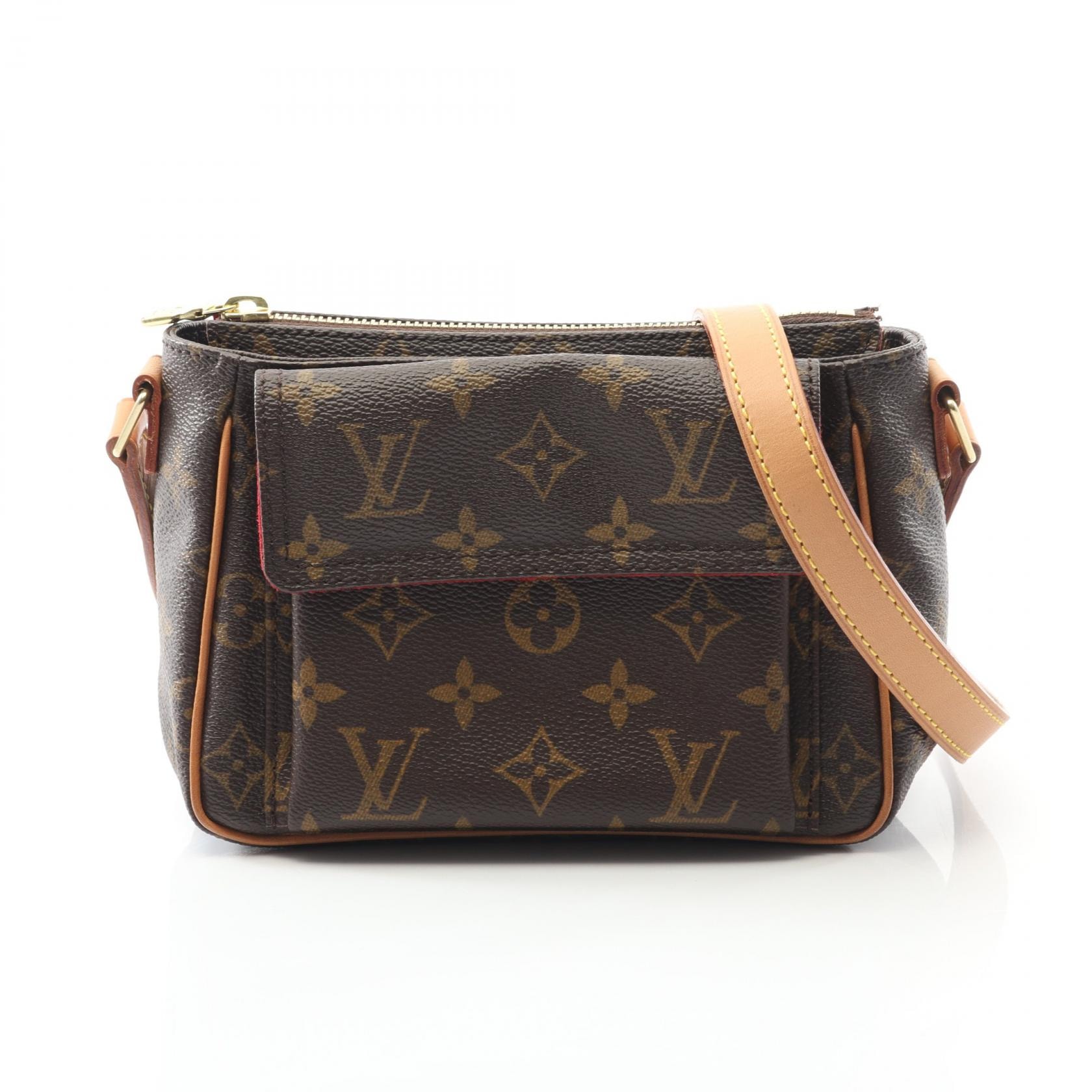 ルイ・ヴィトン LOUIS VUITTON ヴィバシテPM ショルダーバッグ バッグ PVCコーティングキャンバス レザー モノグラム レディース ブラウン系 M51165 【中古】