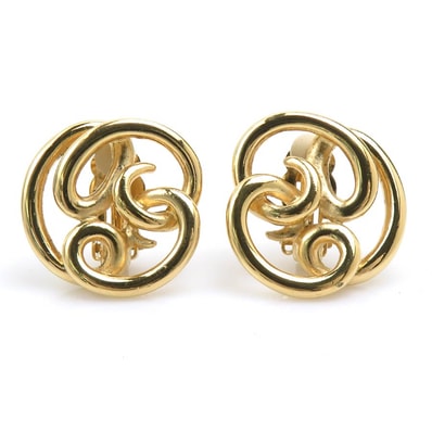 ジバンシィ GIVENCHY イヤリング メタル ゴールド レディース【中古】 56542a