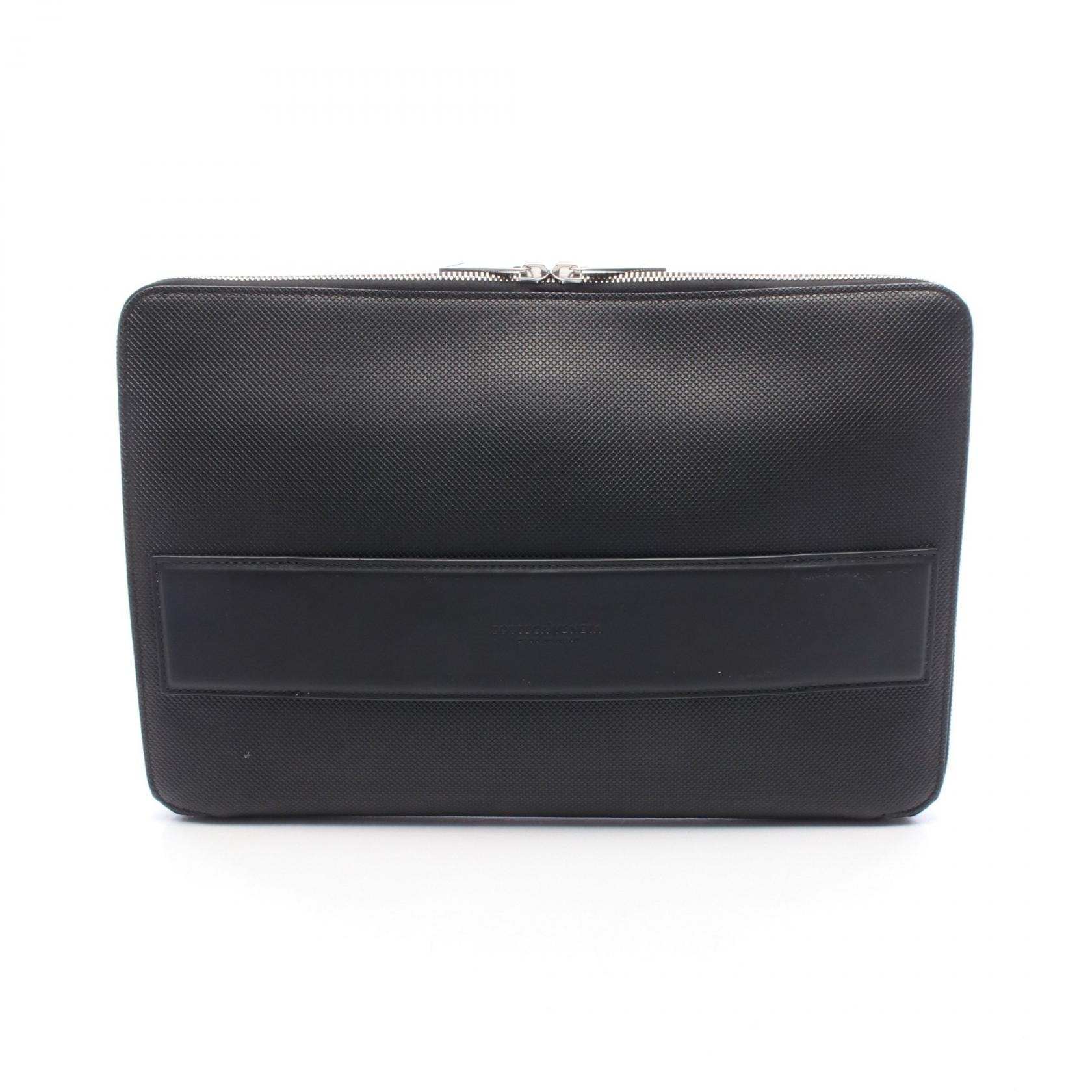 ボッテガヴェネタ BOTTEGA VENETA セカンドバッグ クラッチバッグ バッグ レザー メンズ ブラック系 【中古】