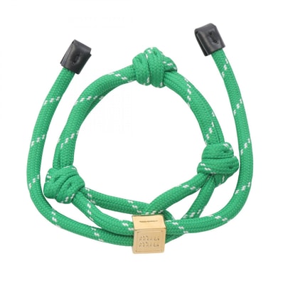 ミュウ ミュウ Miu Miu コード ブレスレット アクセサリー GP(ゴールドメッキ) ファブリック レディース ゴールド系 / グリーン系 / ホワイト系 5IB5383L74F077U 【新品】