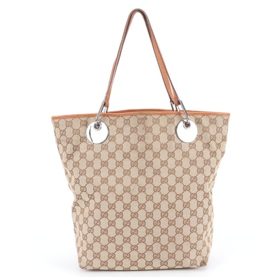 ■美品 グッチ GGキャンバスエクリプス 120836 トート バッグ