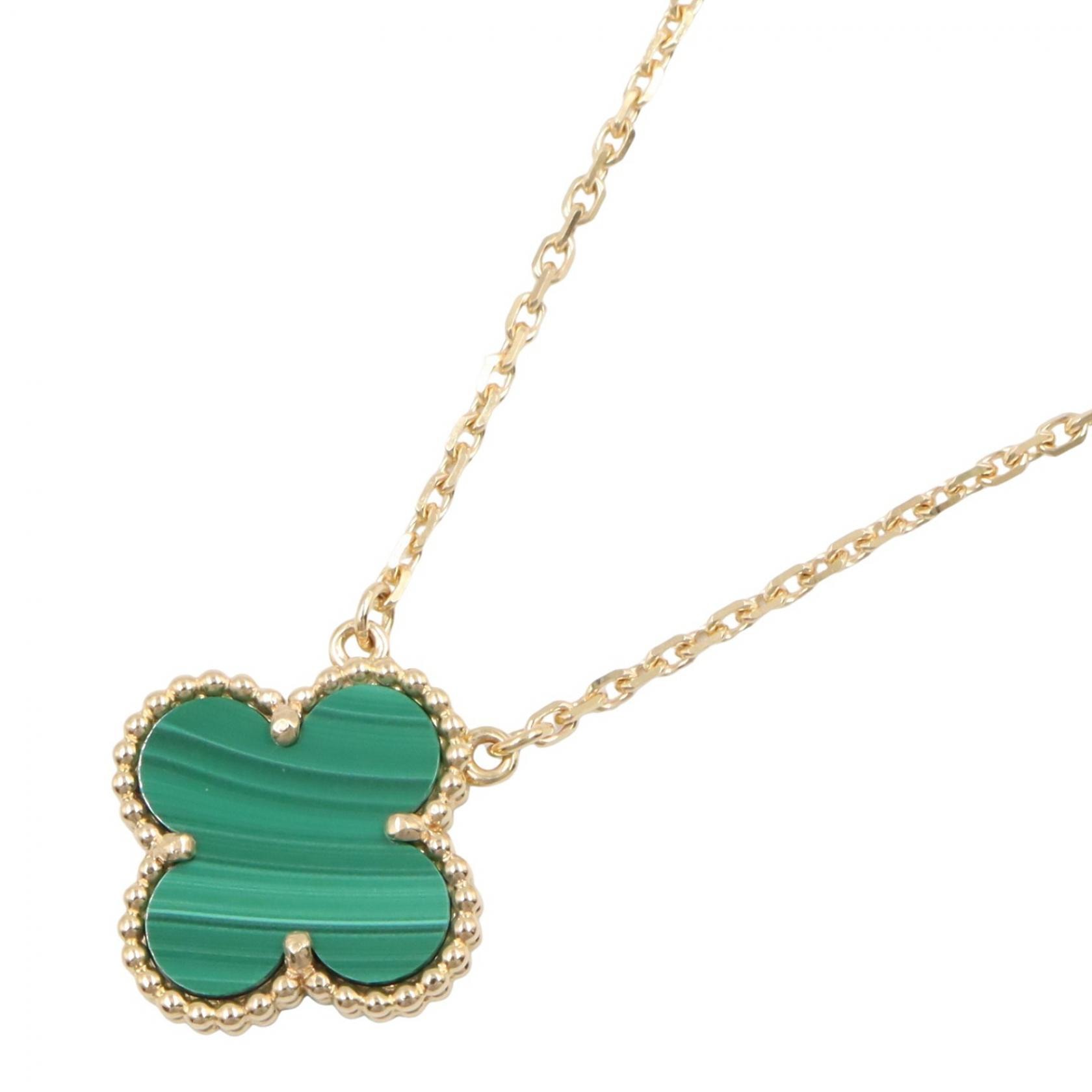 ヴァンクリーフ&アーペル Van Cleef & Arpels ヴィンテージアルハンブラ マラカイト ネックレス ネックレス ジュエリー K18(イエローゴールド) マラカイト レディース ゴールド系 / グリーン系 VCARO9VA00
