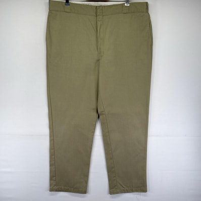 古着 ディッキーズ Dickies パンツ チノパン スラックス 874 ストレート ジッパーフライ 大きいサイズ W42 L32 ベージュ系 メンズ