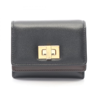 フェンディ FENDI WAY ウェイ 三つ折り財布 財布 レザー レディース ブラック系 / ブラウン系 8M0555AWR7F1DDQ 【新品】