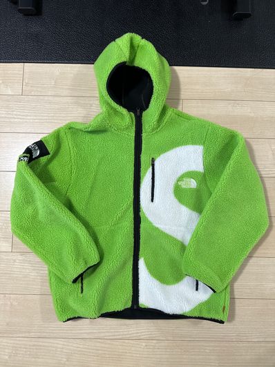 Supreme x The North Face S Logo Hooded Fleece Jacket "Green"