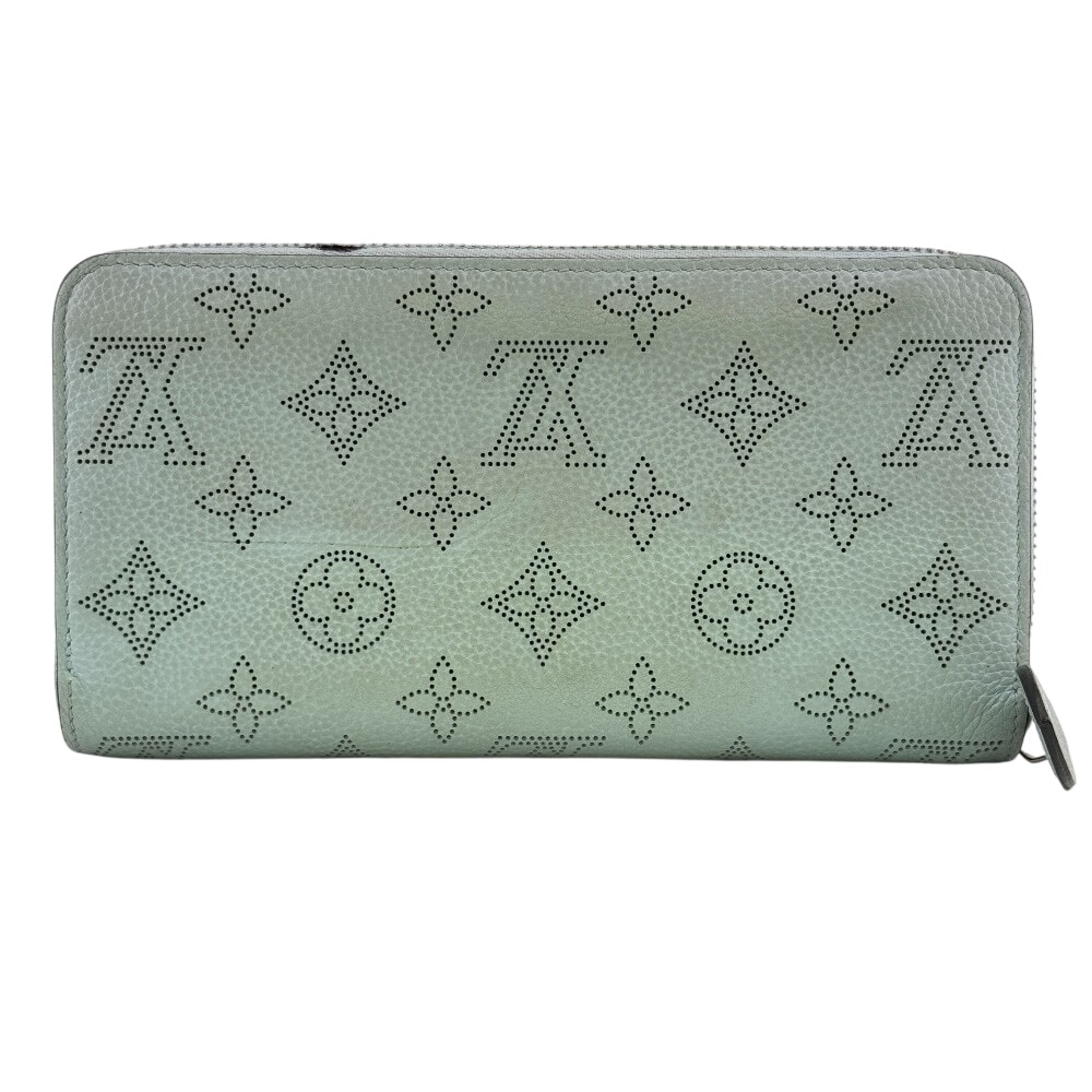 ルイヴィトン LOUIS VUITTON 長財布 マヒナ ジッピーウォレット ロングウォレット ラウンドファスナー M67410 ブルー