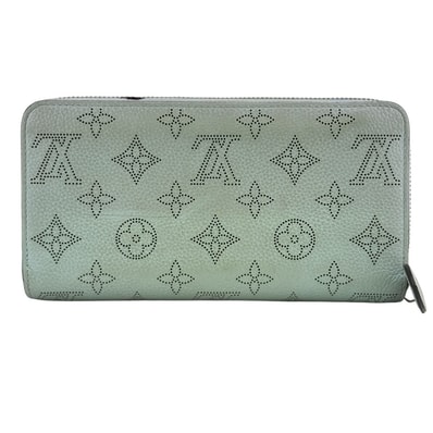 ルイヴィトン LOUIS VUITTON 長財布 マヒナ ジッピーウォレット ロングウォレット ラウンドファスナー M67410 ブルー