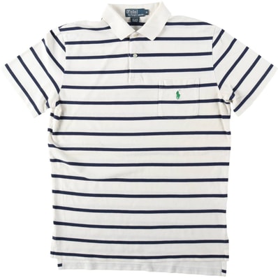古着 ラルフローレン Ralph Lauren POLO by Ralph Lauren 半袖 ボーダー ポロシャツ メンズM相当/eaa644322
