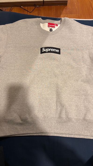 Supreme Box Logo Crewneck "Heather Grey" (22FW)