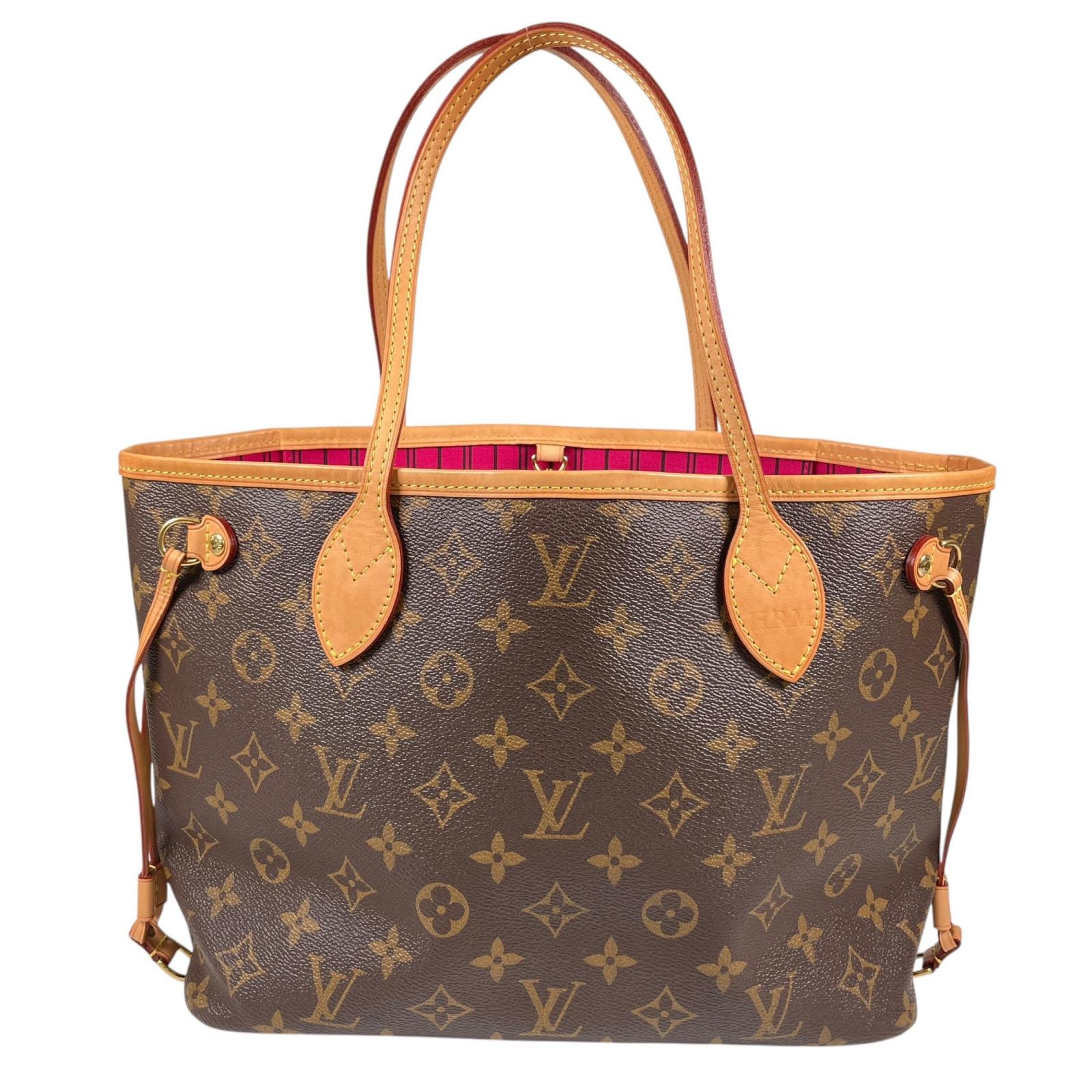 LOUIS VUITTON ルイ・ヴィトン ネヴァーフルPM トートバッグ モノグラムキャンバス ブラウン レディース【中古】