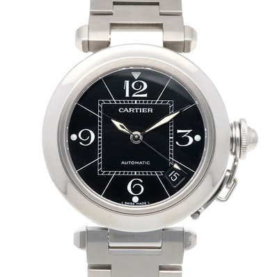 カルティエ パシャ 腕時計 時計 ステンレススチール 2324 自動巻き オーバーホール済 磨き直し済 メンズ 1年保証 CARTIER 中古