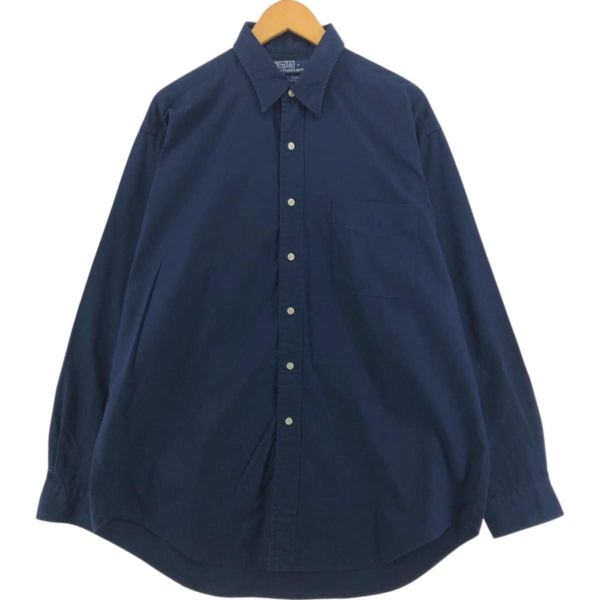 古着 ラルフローレン Ralph Lauren POLO by Ralph Lauren LOWELL SPORT 長袖 コットンシャツ メンズL相当/eaa521812