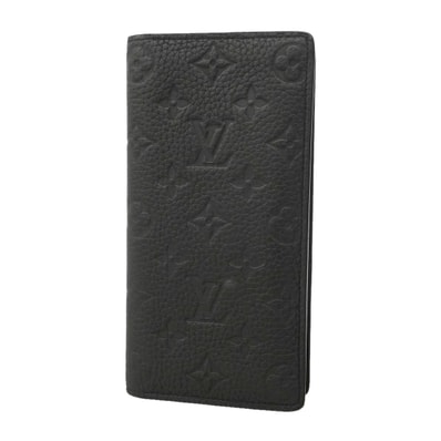 【6ic3394】ルイヴィトン 長財布 モノグラム・トリヨン ポルトフォイユブラザ M69038 ブラック【中古】メンズ