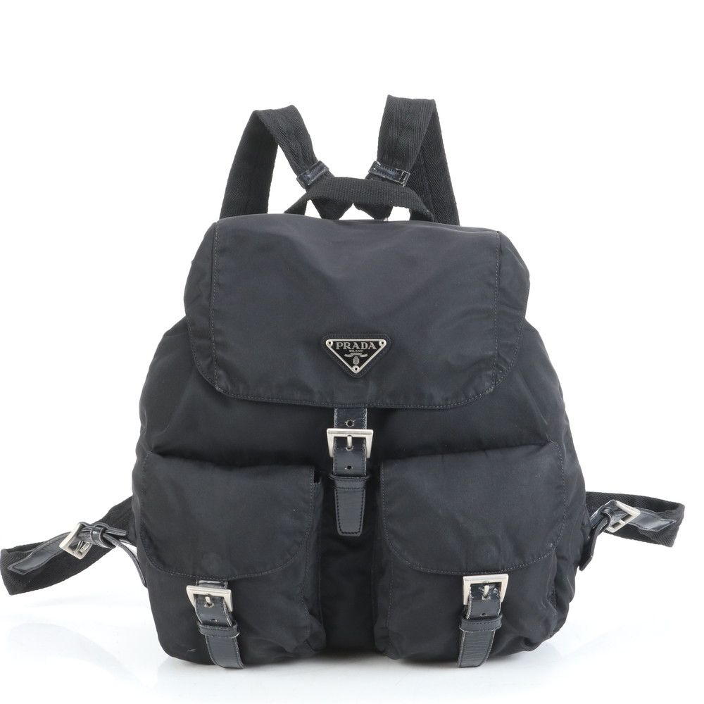 ■極美品 プラダ テスート ナイロン三角ロゴリュックサック