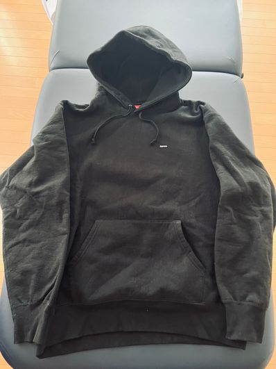 Supreme Small Box Drawcord Hooded Sweatshirt "Black"