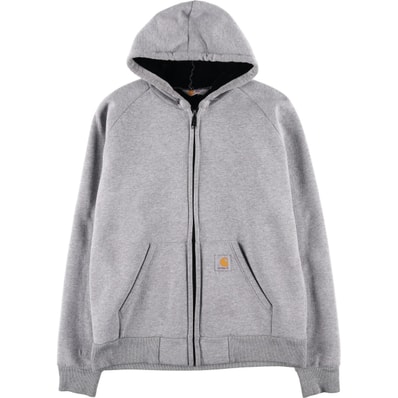 古着 カーハート Carhartt CAR-LUX HOODED THERMO SWEAT フーデッドサーモスウェット スウェットフルジップパーカー メンズL相当/eaa628697