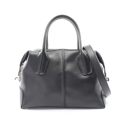 トッズ TOD'S D-STYLING BAULETTO 2WAY ハンドバッグ バッグ レザー レディース ブラック系 【中古】
