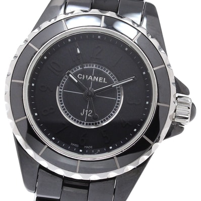 ★保 シャネル J12 インテンスブラック H4196 レディース 【中古】