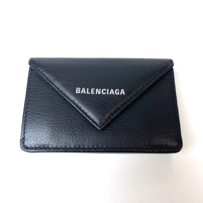 BALENCIAGA Papier Mini wallet Smooth Calfskin "Black"