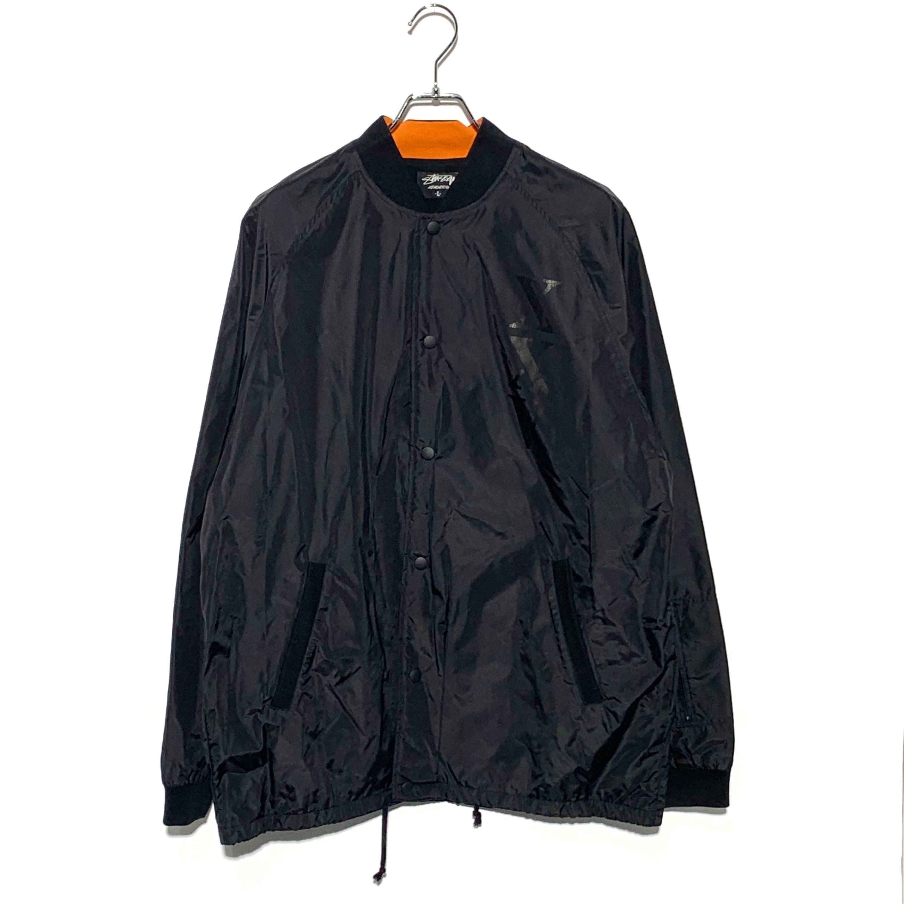STUSSY 25th ANNIVERSARY NYLON JACKET.BLACK 00S