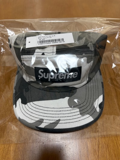 Supreme Washed Chino Twill Camp Cap (26SS) "Snow Camo"
