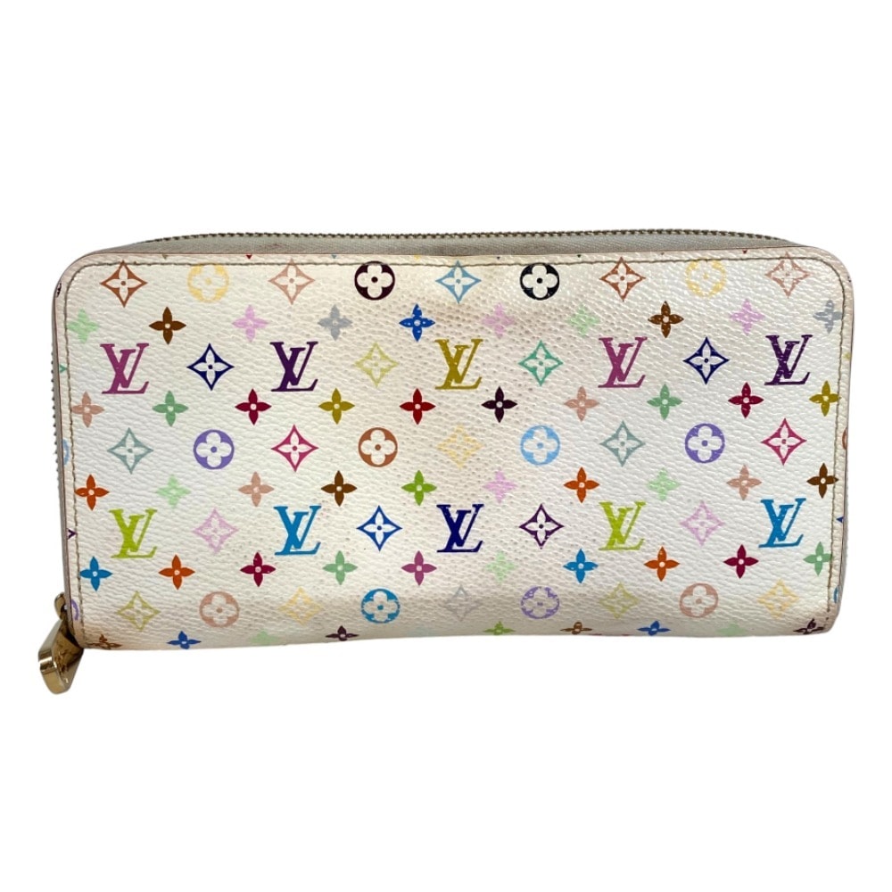 ルイヴィトン LOUIS VUITTON ジッピーウォレット M60241 モノグラムマルチカラー ジッピーウォレット 長財布 モノグラムマルチカラーキャンバス ホワイト