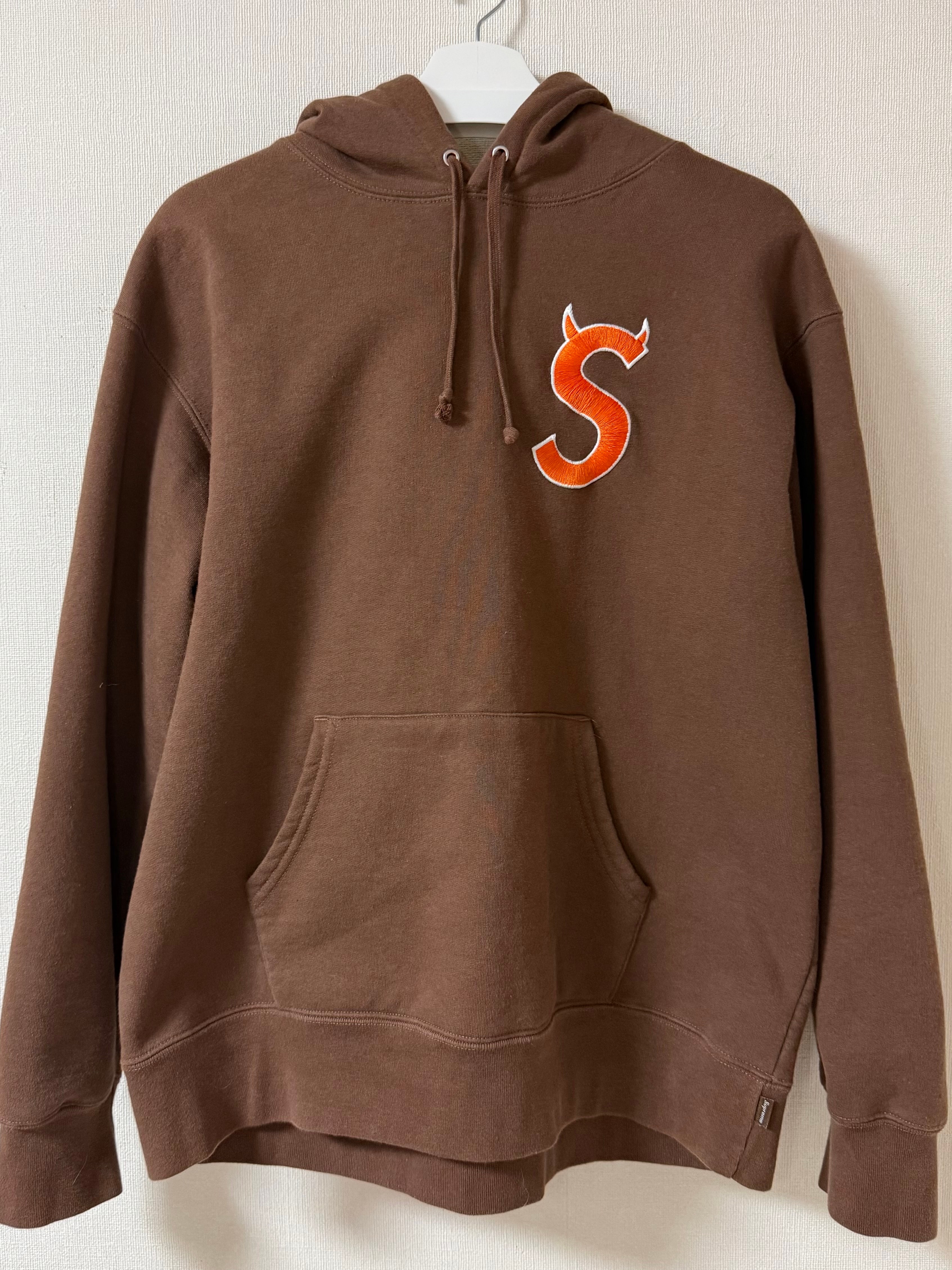 Supreme S Logo Hooded Sweatshirt "Brown" (22FW)
