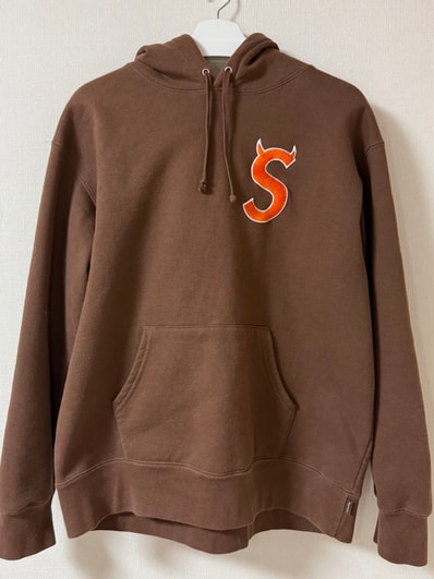 Supreme S Logo Hooded Sweatshirt "Brown" (22FW)