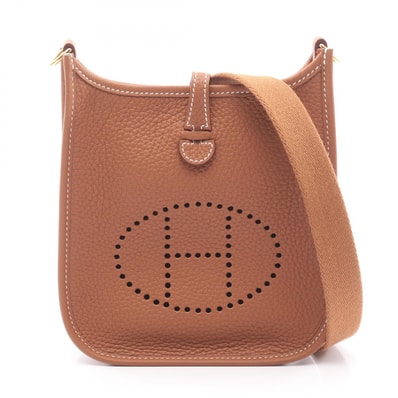 エルメス HERMES エヴリンTPM アマゾン ショルダーバッグ バッグ レザー トリヨンクレマンス トリヨンクレマンス ゴールド レディース ゴールド系 【中古】