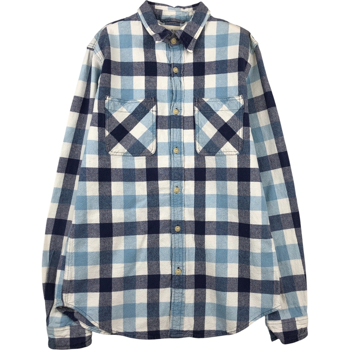 古着 ラルフローレン Ralph Lauren DENIM&SUPPLY デニム&サプライ チェック柄 長袖 ライトネルシャツ レディースM相当/eaa613728