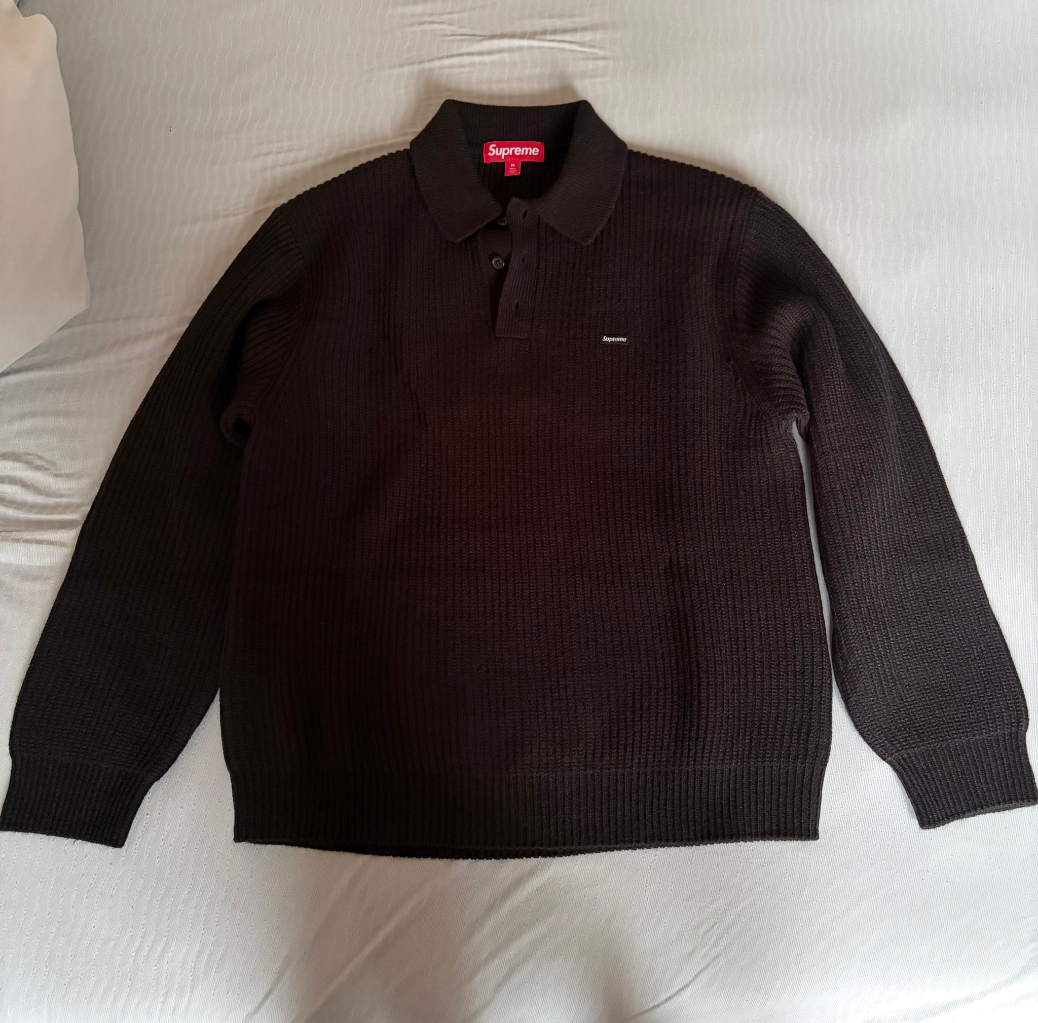 Supreme Small Box Sweater Polo (26FW) "Black"