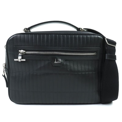 美品 ダンヒル ショルダーバッグ ローラガス トップハンドルバッグ ブラック