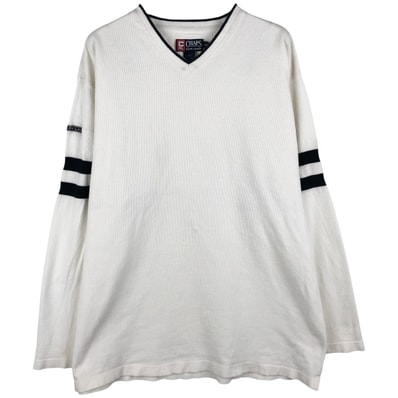 古着 ラルフローレン Ralph Lauren CHAPS チャップス Vネック ロングTシャツ ロンT メンズXXL相当/eaa608336