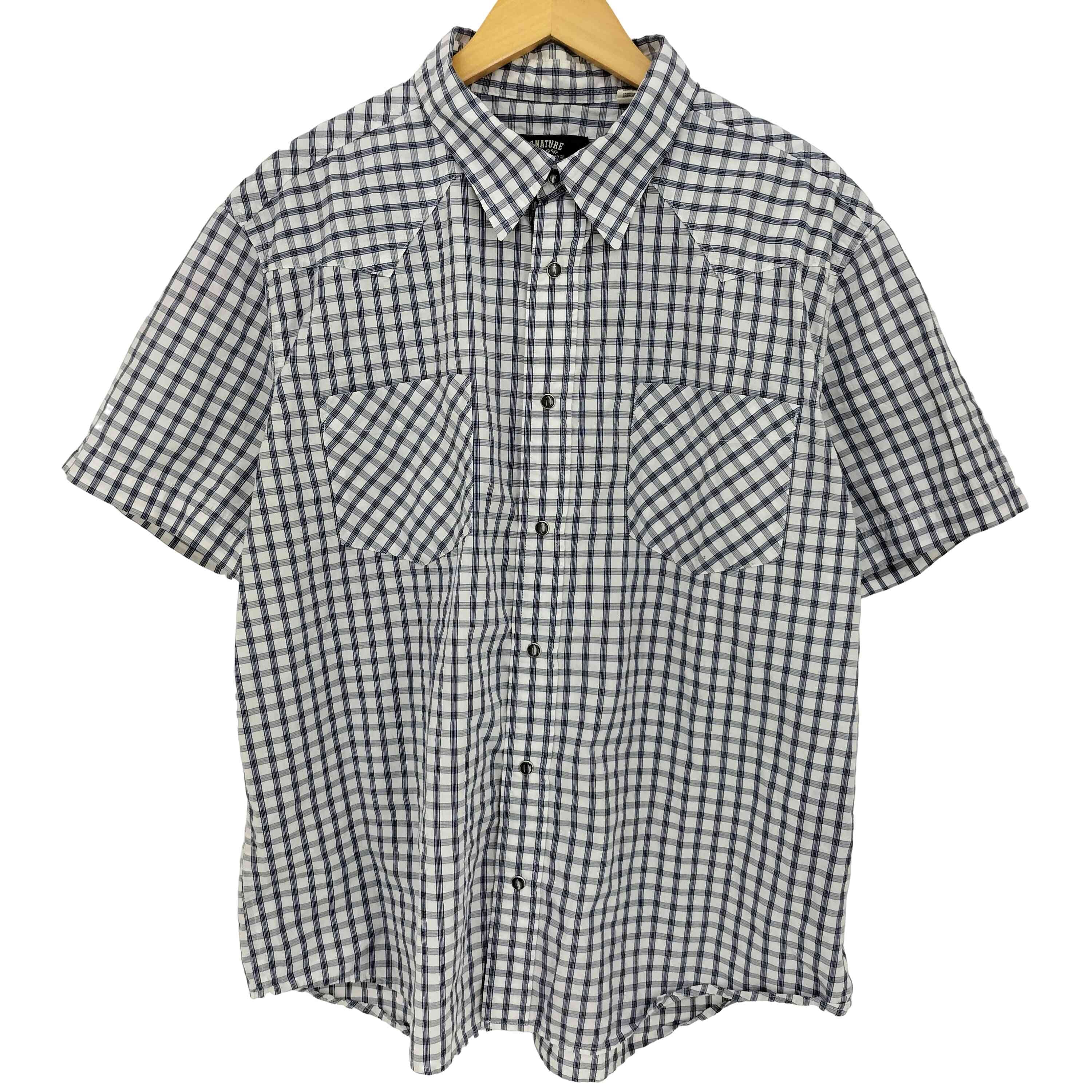 SIGNATURE チェック ウエスタン S/S シャツ【1143586345789】
