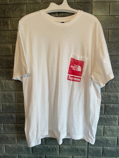 Supreme x The North Face Printed Pocket Tee "White"