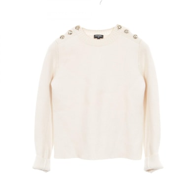 シャネル CHANEL LOOK68 ココボタン ニット 衣料品 トップス カシミヤ レディース アイボリー系 【中古】