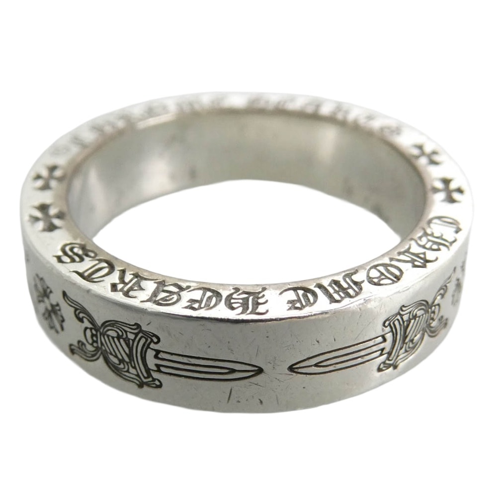 CHROME HEARTS クロムハーツ(原本有) DAGGER SPACER ダガー スペーサー 6mm リング シルバー系 約22.5号【中古】
