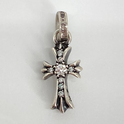 CHROME HEARTS(クロムハーツ) CRS BBYFAT P DMND ベイビーファット PAVEダイヤ チャーム SV925 ペンダントトップ 1.97g シルバー