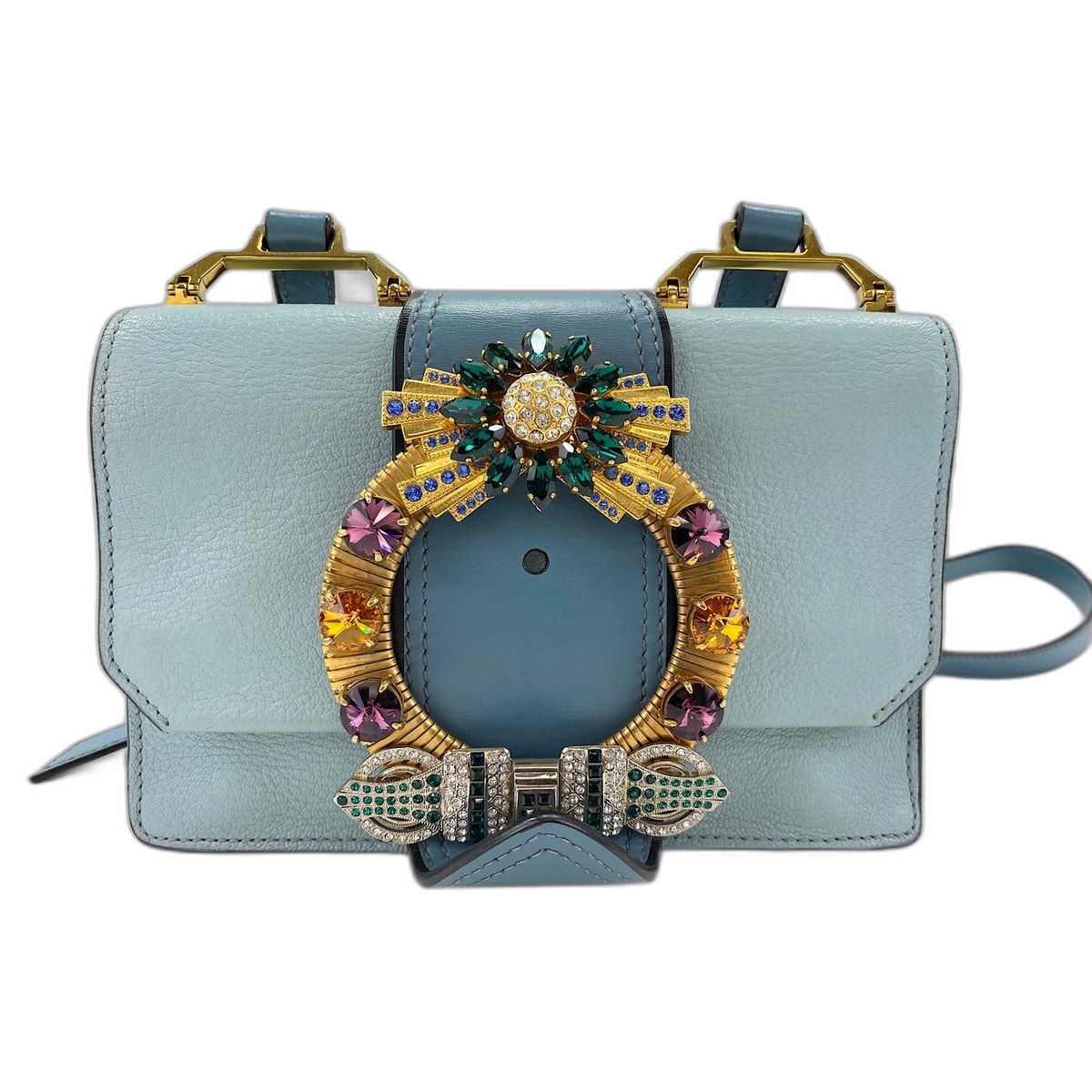 ミュウ ミュウ Miu Miu ミュウレディ ショルダーバッグ レザー【中古】