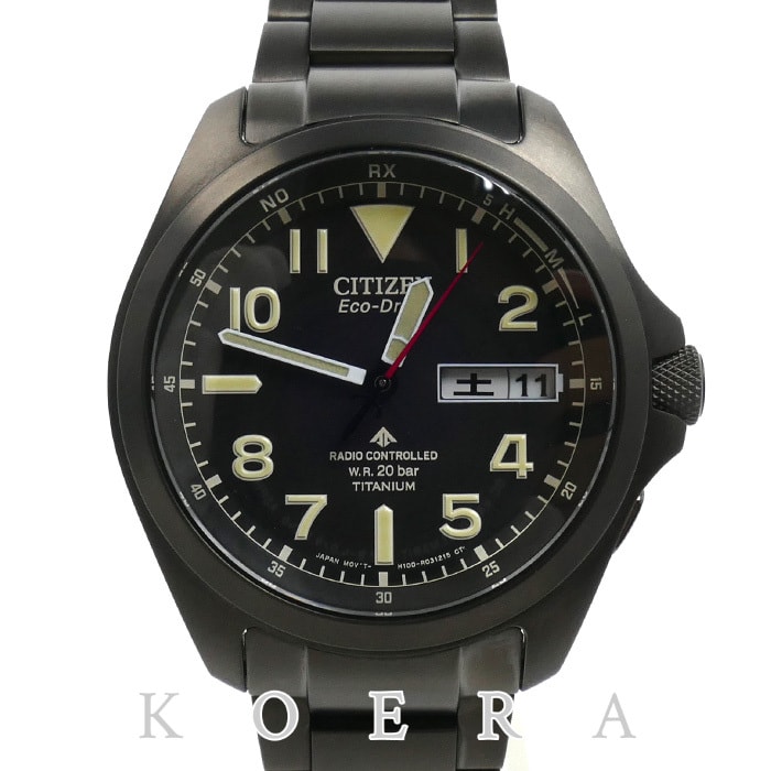 CITIZEN シチズン エコドライブ PROMASTER LAND 腕時計 ソーラー AT6085-50E/H100-R014749 電波 メンズ【中古】【美品】