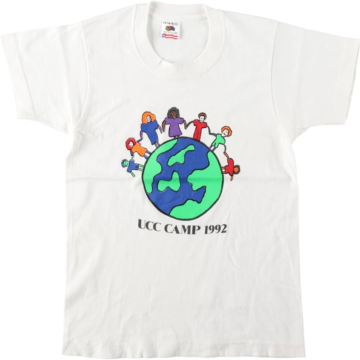 古着 90年代 フルーツオブザルーム FRUIT OF THE LOOM プリントTシャツ USA製 レディースS相当 ヴィンテージ/eaa660499