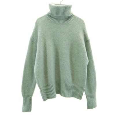 美品 ZARA ザラ 長袖 タートルネック セーター M ミントグリーン