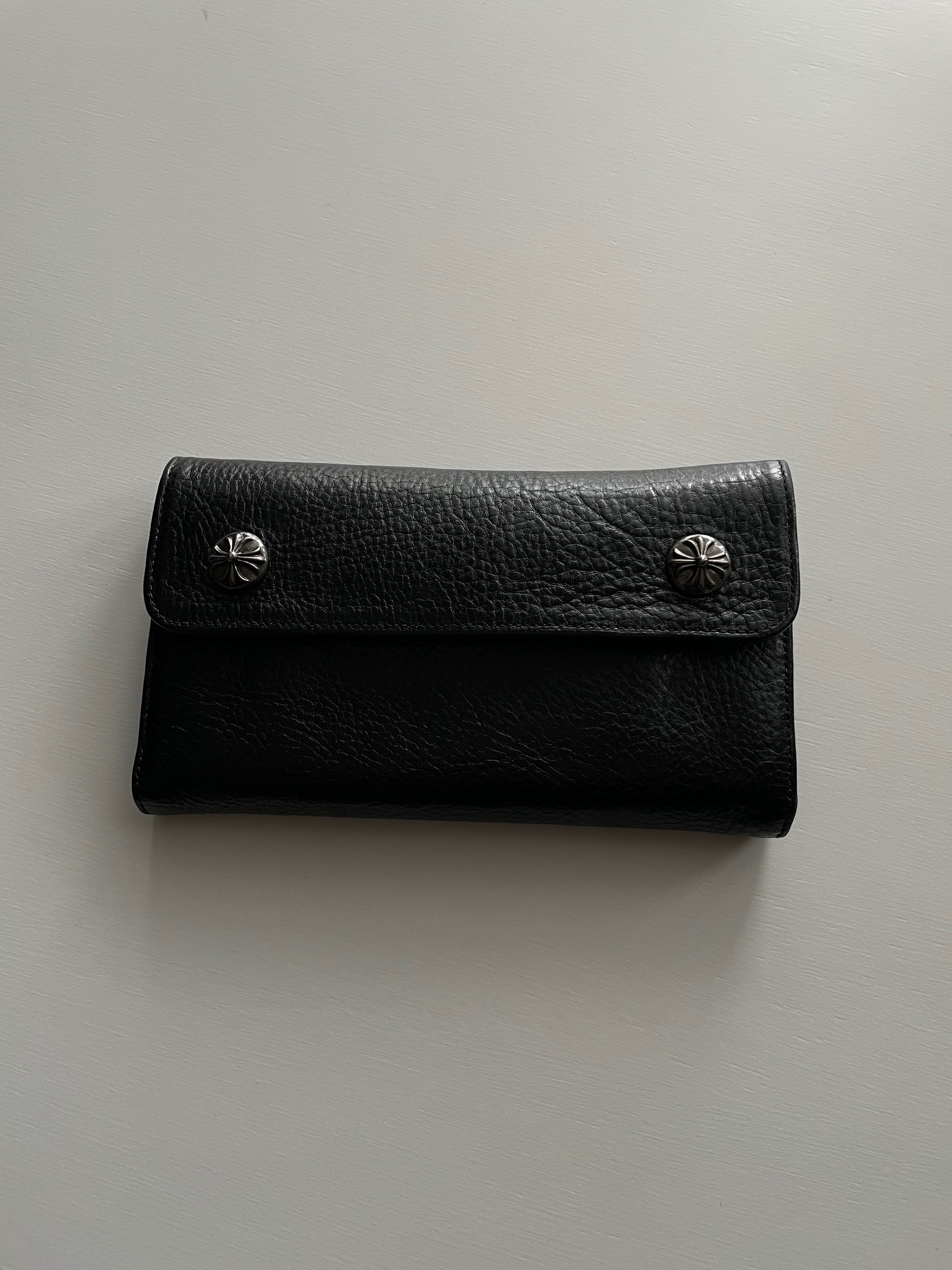 Chrome Hearts Wave Wallet Leather "Black"