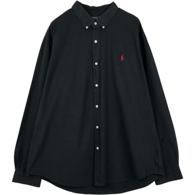 古着 ラルフローレン Ralph Lauren SLIM FIT 長袖 ボタンダウンシャツ メンズXXL相当/eaa676951