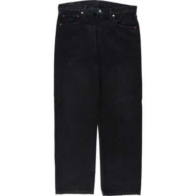 古着 90年代 リーバイス Levi's 00501-0165 ユーロモデル ブラックデニム ストレートデニムパンツ 英国製 メンズw33相当 ヴィンテージ/eaa652202