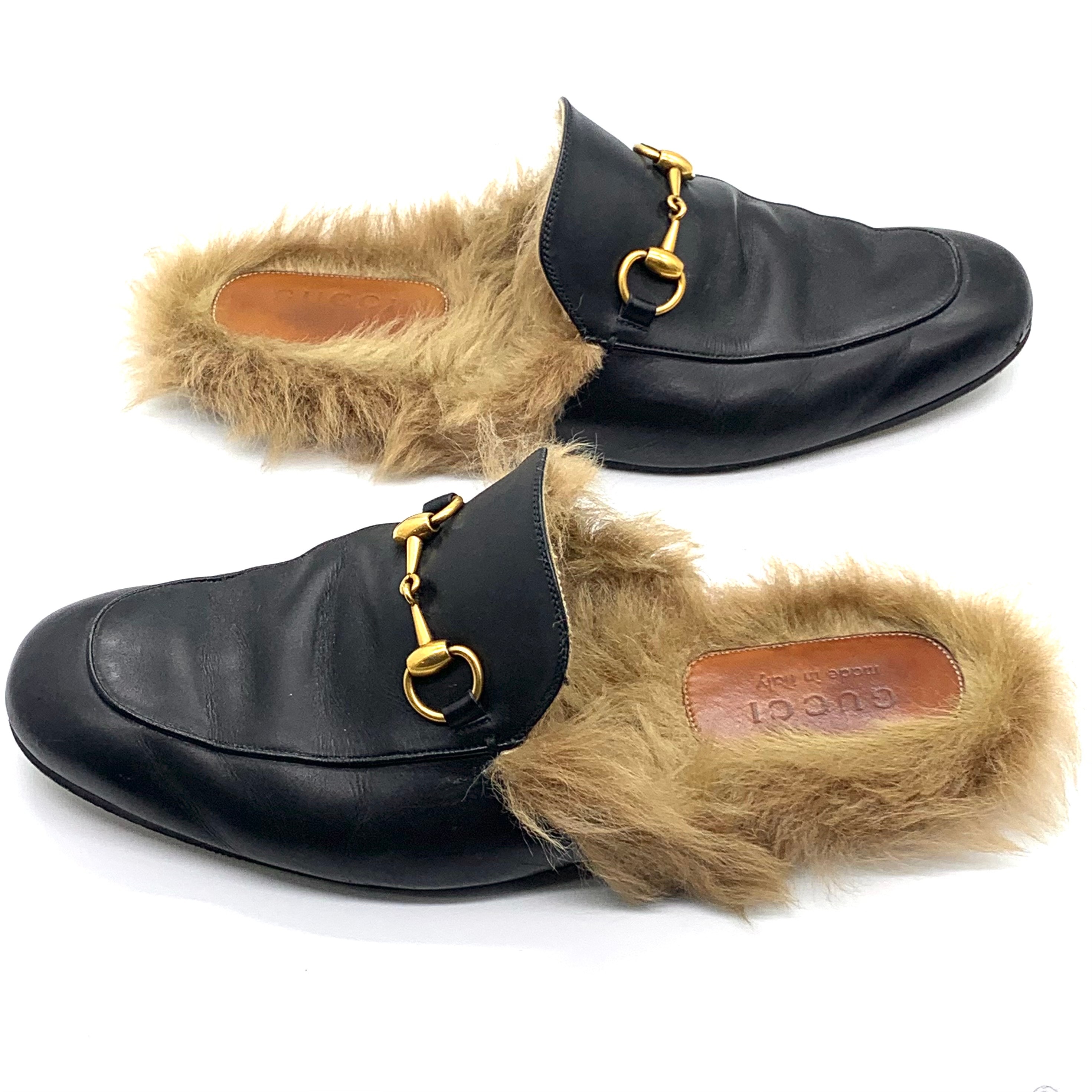 GUCCI princetown ホースビットローファー