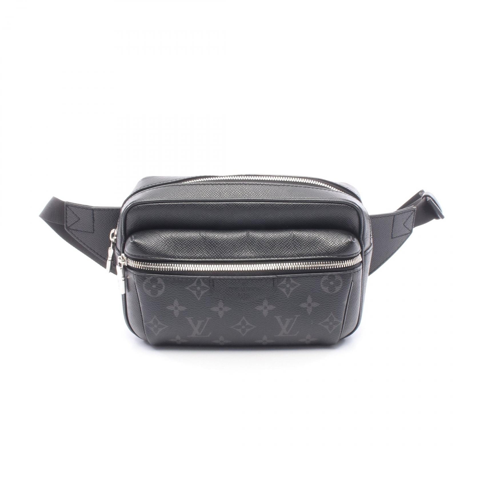 ルイ・ヴィトン LOUIS VUITTON バムバッグ アウトドア ウエストバッグ ボディバッグ バッグ PVCコーティングキャンバス レザー タイガラマ ノワール メンズ ブラック系 M30245 【中古】