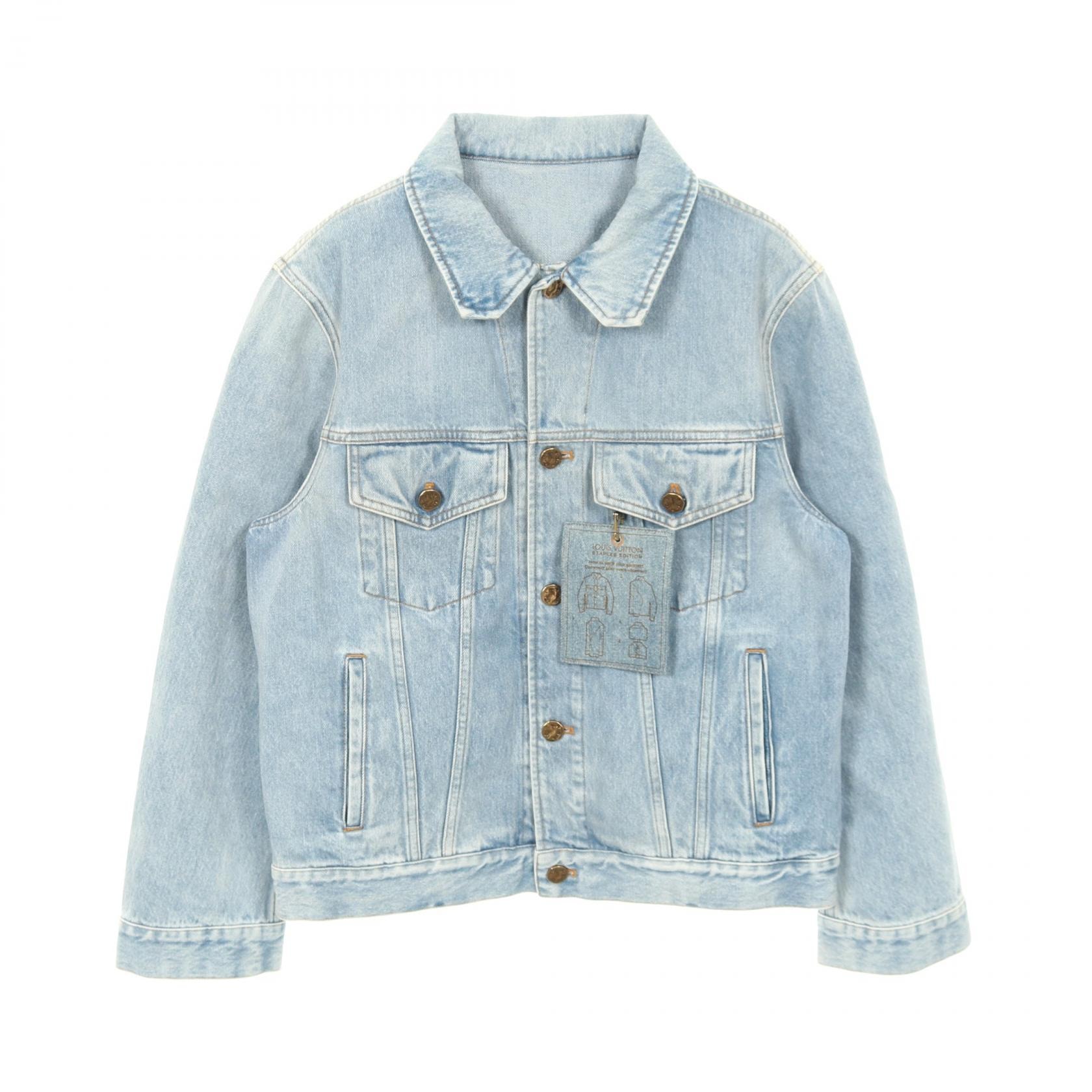 ルイ・ヴィトン LOUIS VUITTON DNA デニムジャケット 衣料品 アウター コットン メンズ ブルー系 RM221Q LVP HHA41W 【中古】