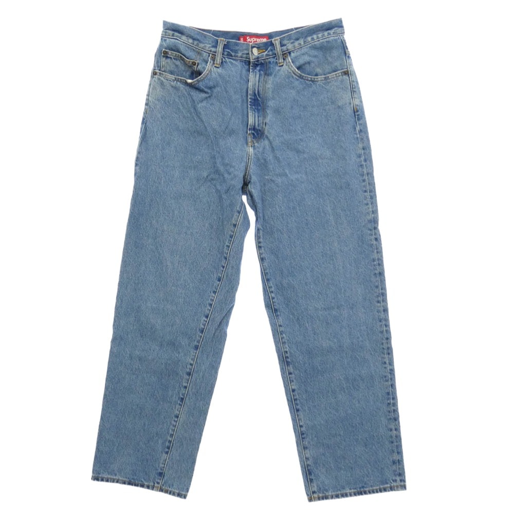 Supreme シュプリーム 24AW Baggy Jean Washed Indigo バギー ジーンズ ウォッシュド インディゴ デニム パンツ インディゴブルー系【中古】